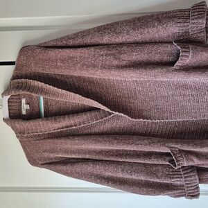 ORVIS SO SOFT CHENILLE 3/4 Sweater/Jacket Light Creamy Brown XXL